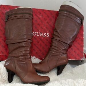 GUESS Women's Brown Knee-High Boots